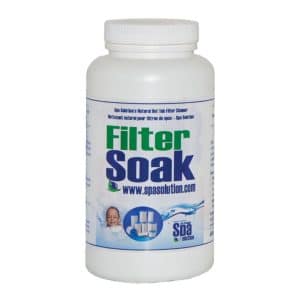 filter soak, filter cleaner, hot tub filter cleaner, spa solution filter cleaner